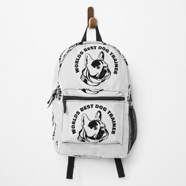 Item preview, Worlds Best Dog Trainer - Pug - Round Sticker White designed and sold by NoMatterLab.