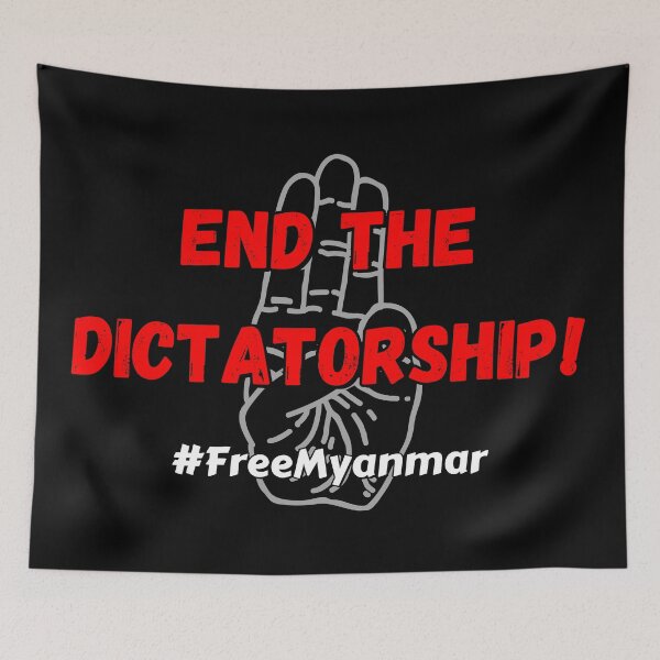Item preview, End the dictatorship! #FreeMyanmar designed and sold by Try-It.