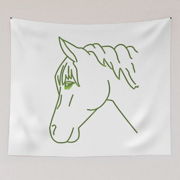 Item preview, Beautiful Green Horse Line Drawing  designed and sold by Designs-RZ.