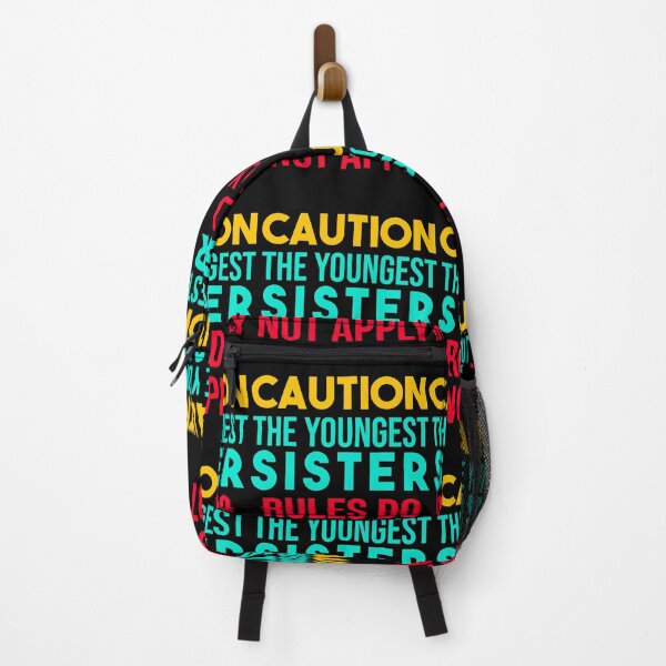 Item preview, Youngest Sister - Rules Don't Apply - Funny Sister Gift designed and sold by jacks-tees.