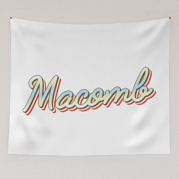 Item preview, Macomb College Town Script 1 designed and sold by Lokalista.