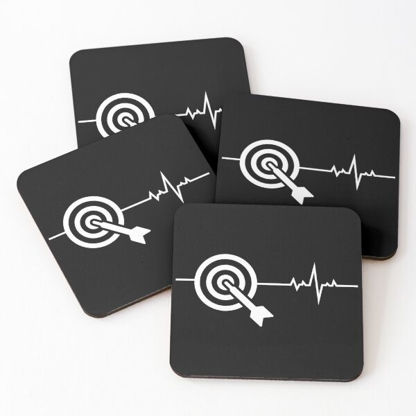 Item preview, Darts Players Bullseye Target Shooting Sport Heartbeat designed and sold by CuteDesigns1.