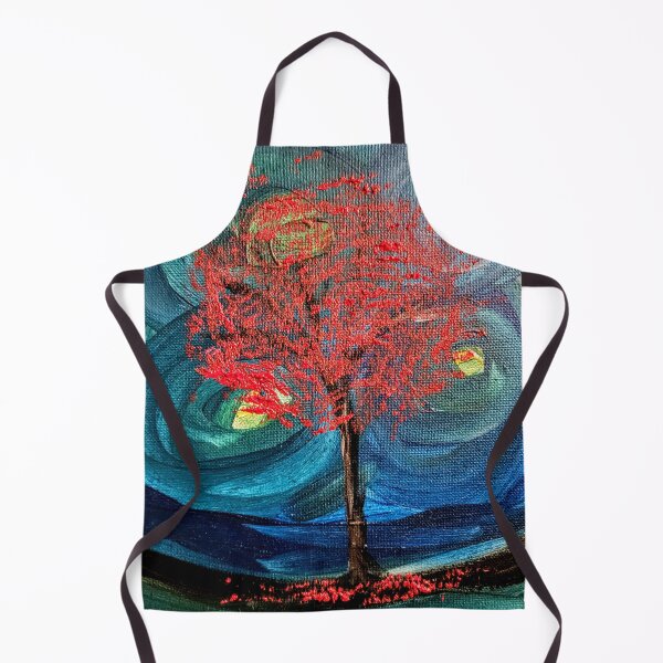 Item preview, A red leaf tree in storm designed and sold by kkartwork.