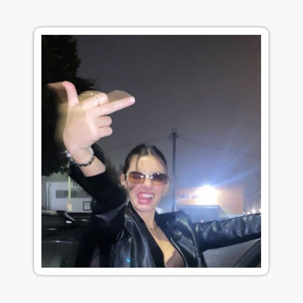 Kendall Jenner : middle finger Sticker