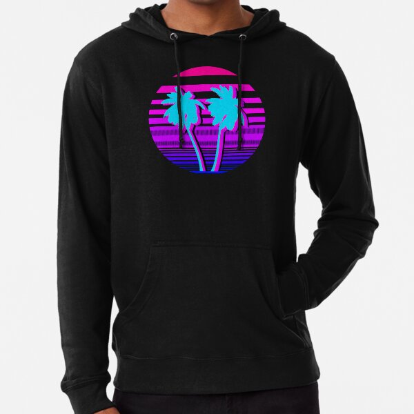 Aesthetic Palm trees Lightweight Hoodie