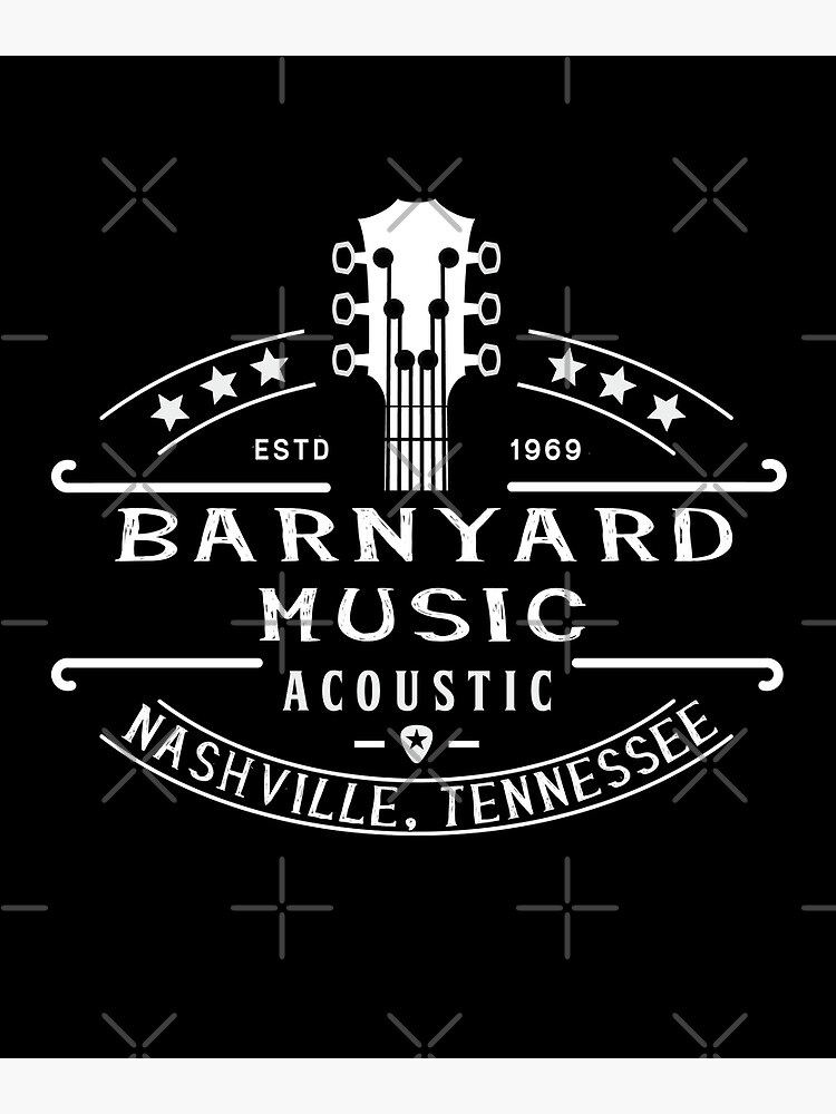 "Barnyard Acoustic Music, Nashville, Tennessee Acoustic Guitar Logo