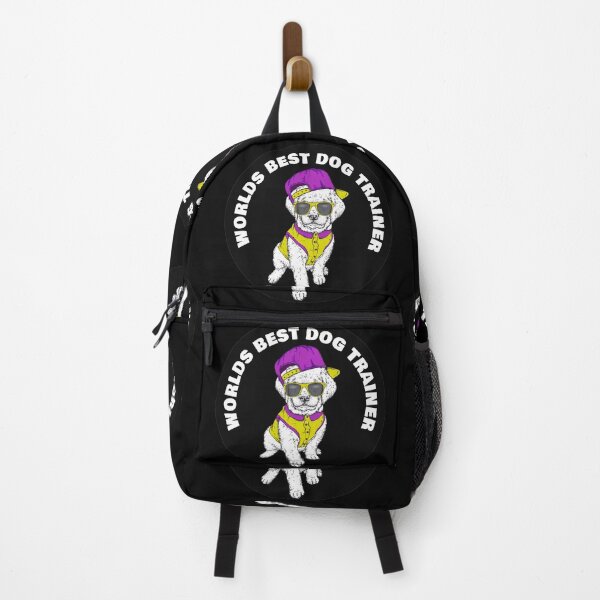 Item preview, Worlds Best Dog Trainer - Cool Puppy - Round Sticker Black designed and sold by NoMatterLab.