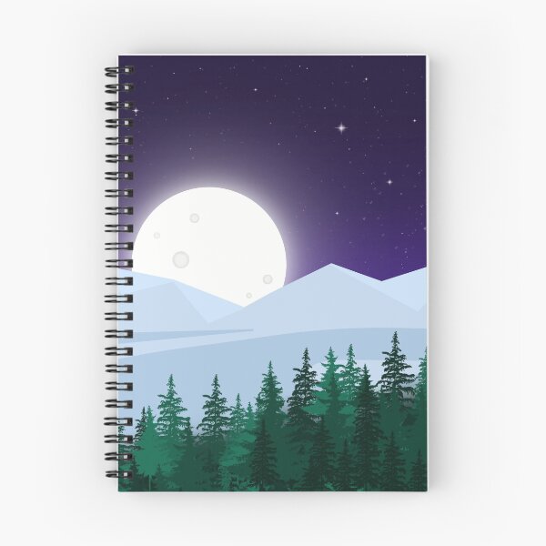 Item preview, Snowy Chill Minimalist Landscape Wolf designed and sold by LeahsColorBox.