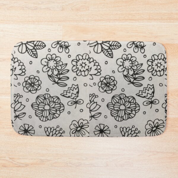 Item preview, Floral Drawing (black and white)  designed and sold by T1D4ever.