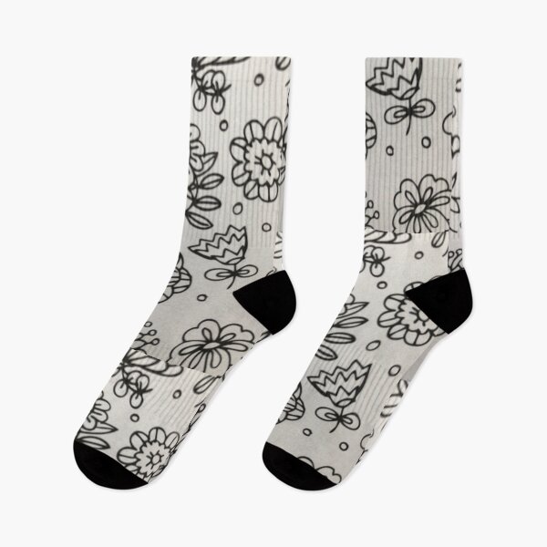 Item preview, Floral Drawing (black and white)  designed and sold by T1D4ever.