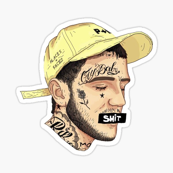 cry baby lil peep drawing