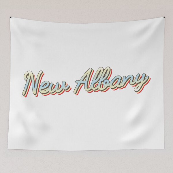 Item preview, New Albany College Town Script 1 designed and sold by Lokalista.