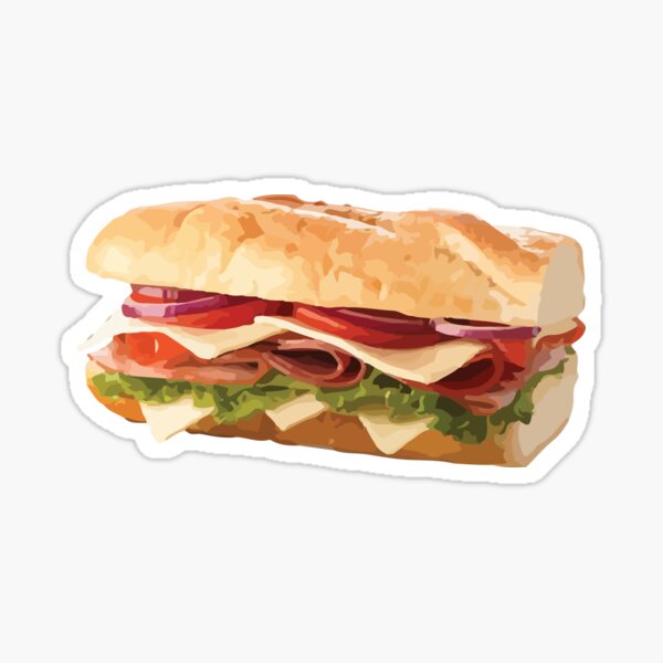 Classic Sub Sandwich comfort food Sticker