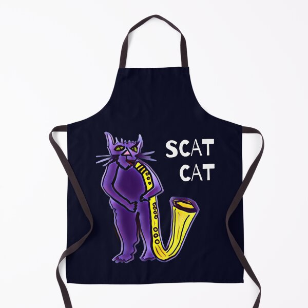 Item preview, Scat Cat Funny Jazz Cat Saxophone Clarinet designed and sold by DesignsofNote.