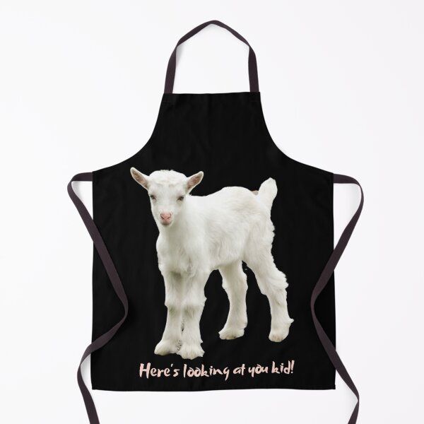 Item preview, Here's looking at you kid! Cute baby goat. Photo and text. designed and sold by JellyBeenzz.