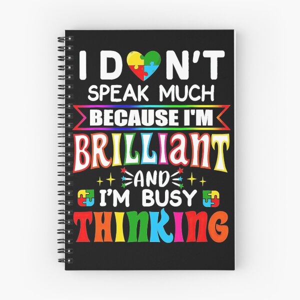 Item preview, I Dont Speak Much Brilliant Autism Autistic Boys Girls designed and sold by davidruddca.
