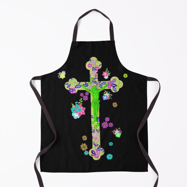 Item preview, Pop Art Green Crucifix designed and sold by BarbaraFarina.