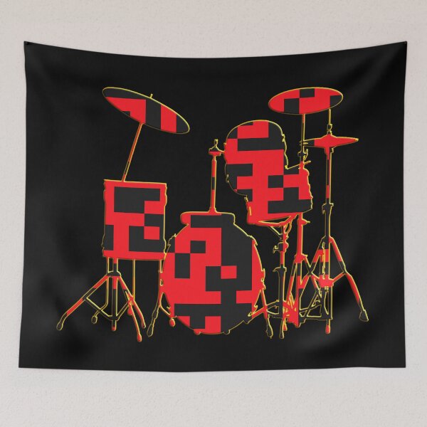 Item preview,   YOUR DRUM KIT MUSIC FOR EVER - SCAN ME - QR CODE GENERATOR  FOR DRUMMER designed and sold by Ralek.