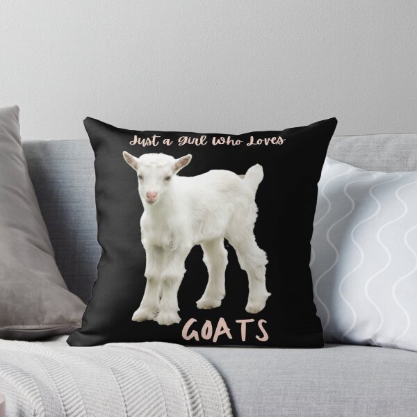 Item preview, Just A Girl Who Loves Goats. Cute baby goat. Photo and text. designed and sold by JellyBeenzz.