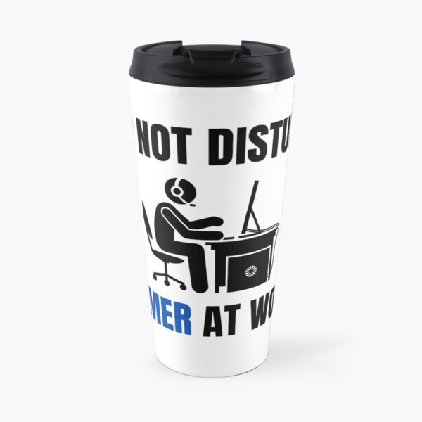 Do not Disturb Gamer at Work Travel Coffee Mug
