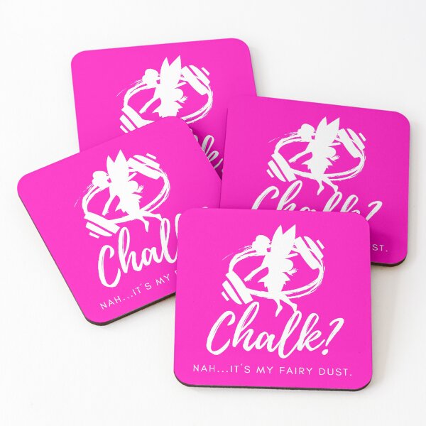 Item preview, Funny CrossFit/Fitness/Gym Chalk Design PINK/PURPLE designed and sold by PortfoliobyJana.