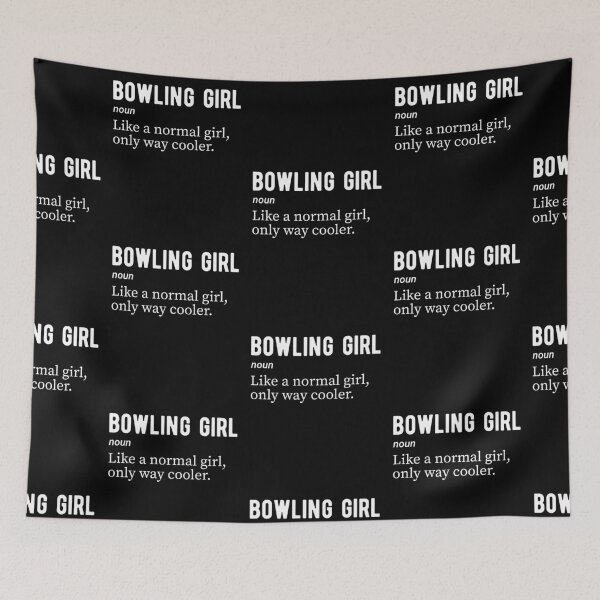 Item preview, Bowling Girl Noun Definition Funny Bowler designed and sold by Scratches Tees.