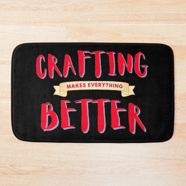Item preview, Crafting makes everything better banner designed and sold by Manoroma.