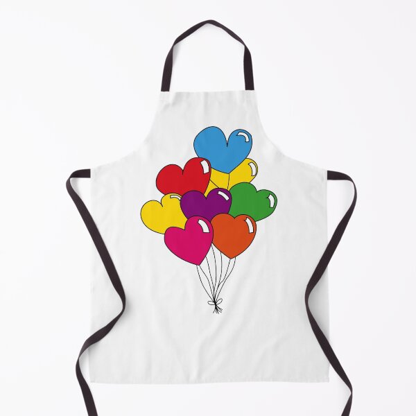 Item preview, rainbow-heart-balloons designed and sold by MyLuckyShot.