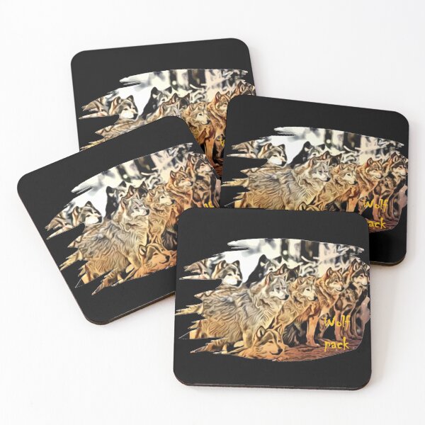 Item preview, Wolf pack designed and sold by SlowToes.