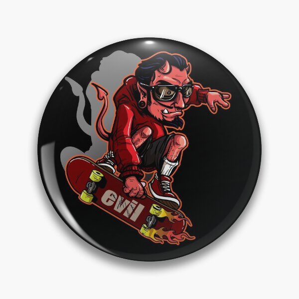 Item preview, Devil On A Skateboard designed and sold by ozumdesigns.