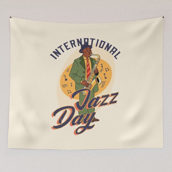 Item preview, International jazz day | world jazz music festival designed and sold by Svinil.
