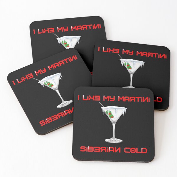 Item preview, I Like my Martini Siberian Cold (with icicles) designed and sold by Five O'clock Shirts.
