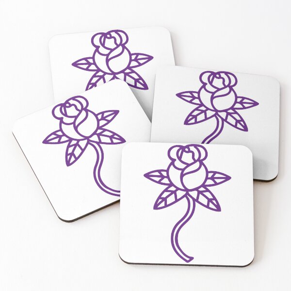 Item preview,  gothic style rose, gothic style purple rose, purple rose designed and sold by angelescar.