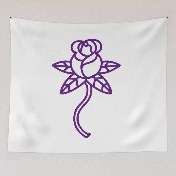 Item preview,  gothic style rose, gothic style purple rose, purple rose designed and sold by angelescar.