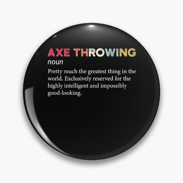 Item preview, Axe Throwing Vintage Noun Definition designed and sold by Scratches Tees.