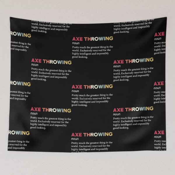 Item preview, Axe Throwing Vintage Noun Definition designed and sold by Scratches Tees.