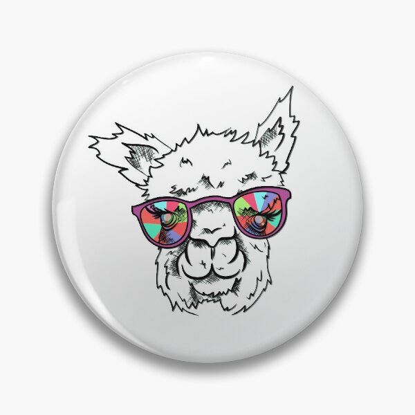 Item preview, A llama with cool glasses designed and sold by brunsch-print.