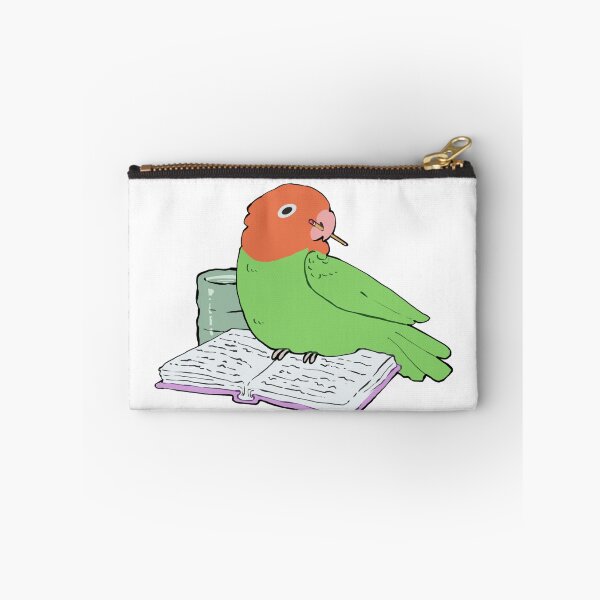 Item preview, Cute Peach Faced Lovebird Study Buddy designed and sold by Alice Cheng.