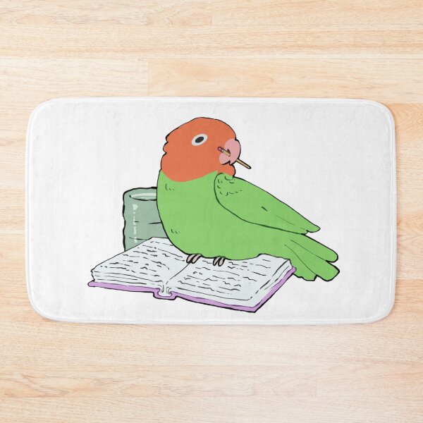 Item preview, Cute Peach Faced Lovebird Study Buddy designed and sold by Alice Cheng.