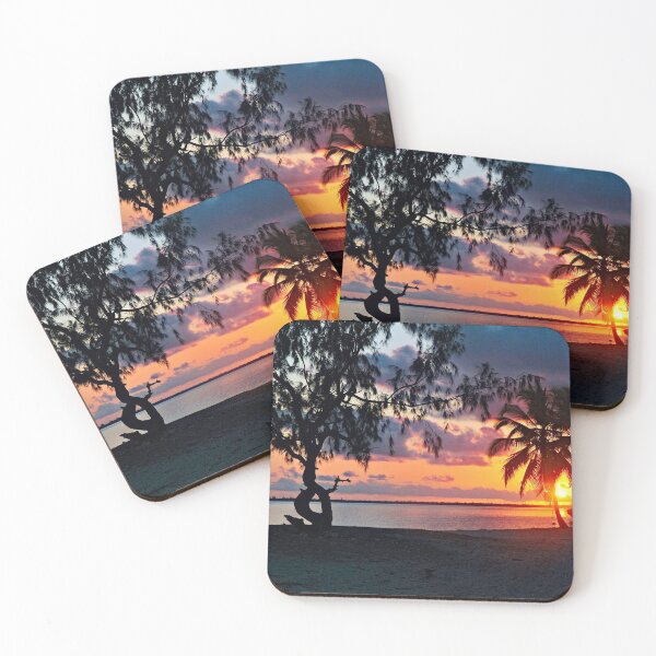 Item preview, Tropical Sunset Beach Palm Trees Panorama designed and sold by worldways.