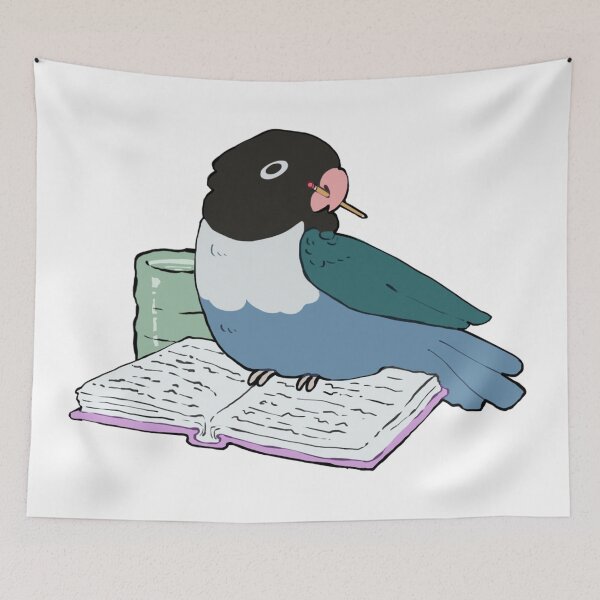 Item preview, Masked Lovebird Study Buddy designed and sold by Alice Cheng.