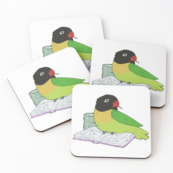 Item preview, Yellow Collared Lovebird Study Buddy designed and sold by Alice Cheng.