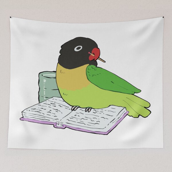 Item preview, Yellow Collared Lovebird Study Buddy designed and sold by Alice Cheng.
