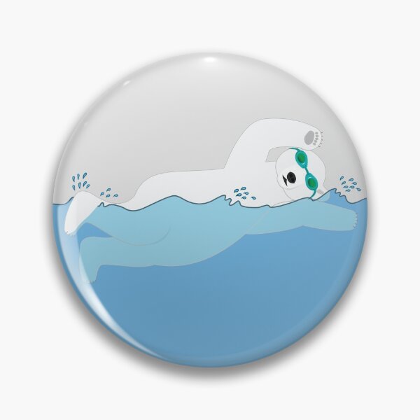 Item preview, Swimming Polar Bear designed and sold by grumpyteds.
