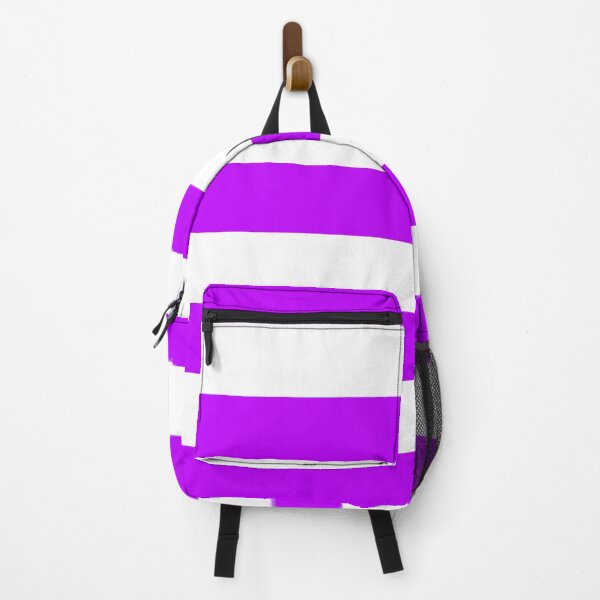 Item preview, Medium HOT PURPLE and WHITE Horizontal STRIPES designed and sold by RachelMacht.