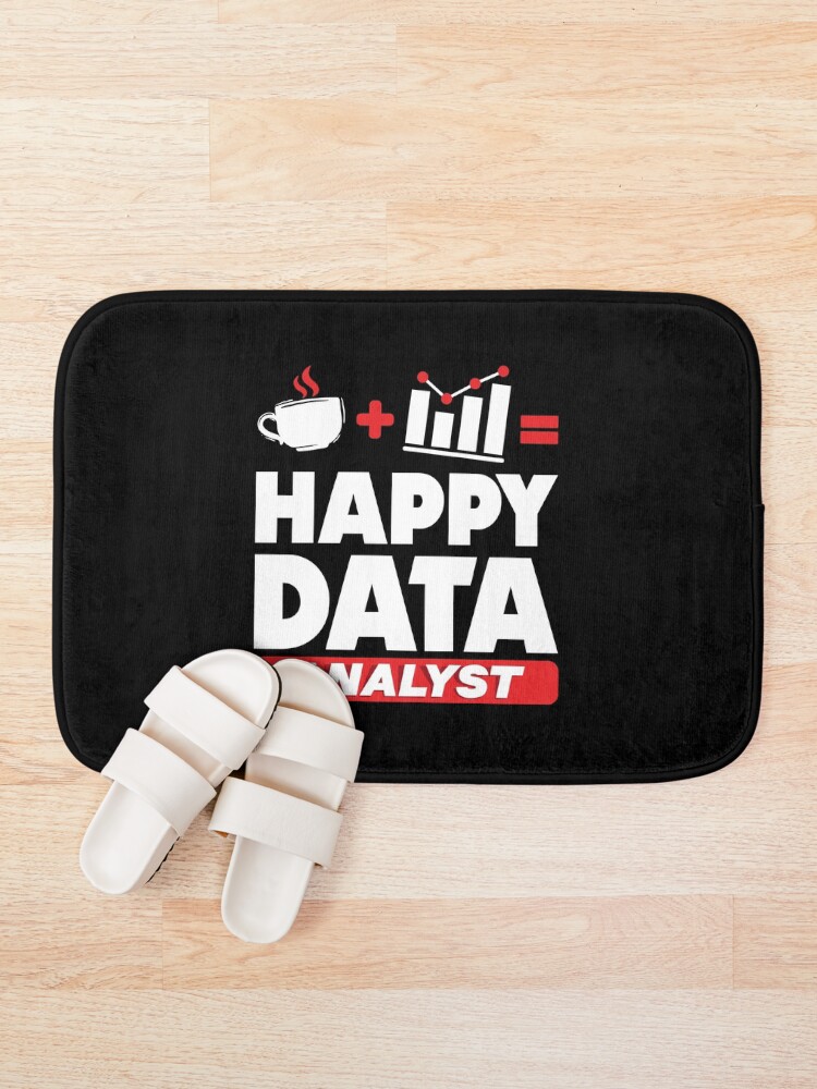 Thumbnail 1 of 6, Bath Mat, Data Engineering Data Analytics Happy Data Analyst designed and sold by ShopTheStyle.