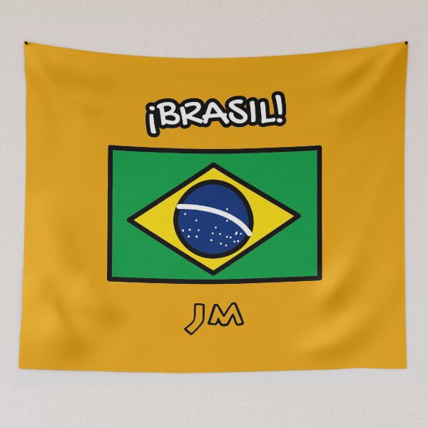 Item preview, Yellow Brazil Flag designed and sold by jesumedina.
