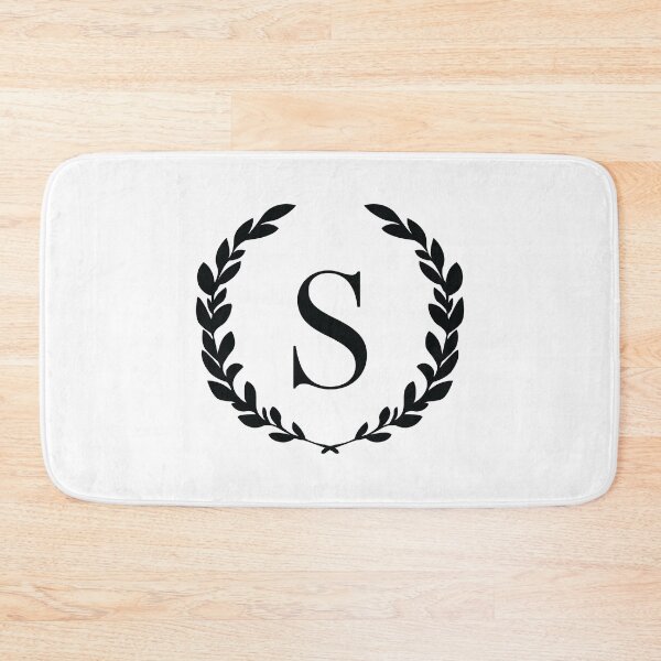 Item preview, Letter S, Laurel wreath monogram S, Initial S, Laurel frame with letter S designed and sold by KateBilous.