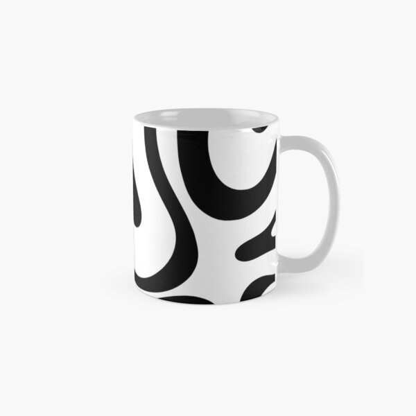 Item preview, Zebra Swirl Abstract Pattern Square in Black and White designed and sold by kierkegaard.