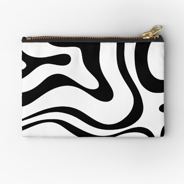 Item preview, Zebra Swirl Abstract Pattern Square in Black and White designed and sold by kierkegaard.